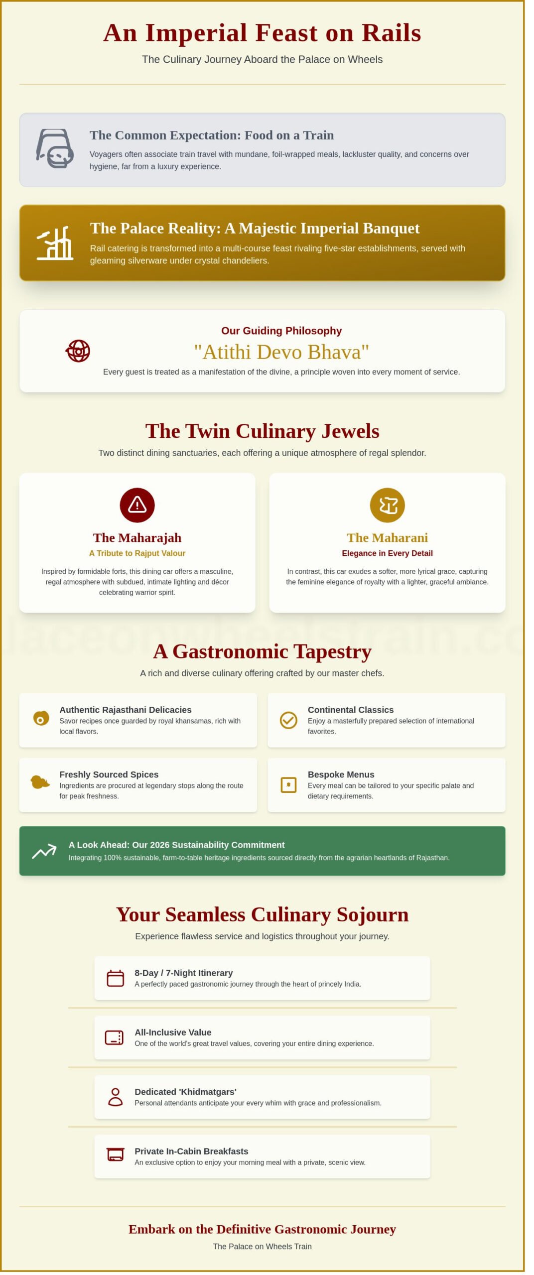 Food on Train: The Regal Gastronomic Journey of the Palace on Wheels